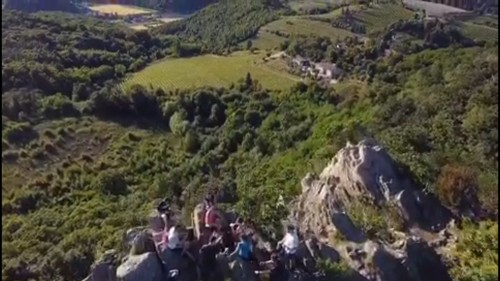 Cresta del monte Pirio riprese dal drone