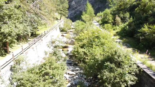 Cascata Groppera Madesimo riprese dal drone