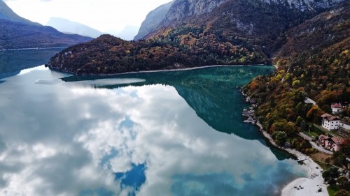 Lago di Molveno riprese dal drone